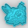 Hummingflower_1-_Fm.jpg Hummingflower - freshie mold - STL for silicone mold