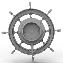 Rudder-Clock.png Modèle 3D Fichier STL pour CNC Router/Laser & 3D Printer Rudder Clock