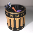 pot-john.png antique greek pencil cup customizable