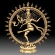 5.jpg Nataraja Shiva dancing bas-relief for CNC router or 3D printer