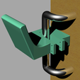 Screen Shot 2020-04-13 at 5.58.56 PM.png Free STL file Hands-Free door pull attachment for cylindrical door pulls・3D printing template to download