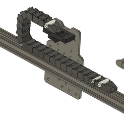 1.PNG Free STL file drag chain 11x20 for 20mm slot extrusion , workbee X axis・3D print object to download, raffosan