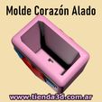 molde-corazon-alado-5.jpg Winged Heart Pot Mold