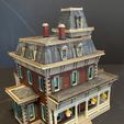 IMG_E2437.jpg HO SCALE SECOND EMPIRE VICTORIAN HOUSE "THE BLOOM HOUSE"