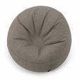 bean-2.jpg Comfortable Taupe Fabric Bean Bag Chair 3D Render