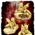 ecd6f58ff0164cceb81c7e0cd3a8a9f0_original.png Dragon's Lair miniatures - Dragon on egg lair