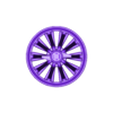 10 inch rim with lug flair face ziptie.stl H-Town Spokes. includes 3 designs. more coming soon...