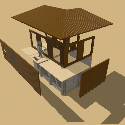 🎲 Playmobil Hoarding for steck wall・ 3D File for 3D printing・Cults