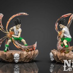 donatello-11.jpg Fichier STL Gon Hunter X Hunter imprimable en 3D・Modèle pour impression 3D à télécharger