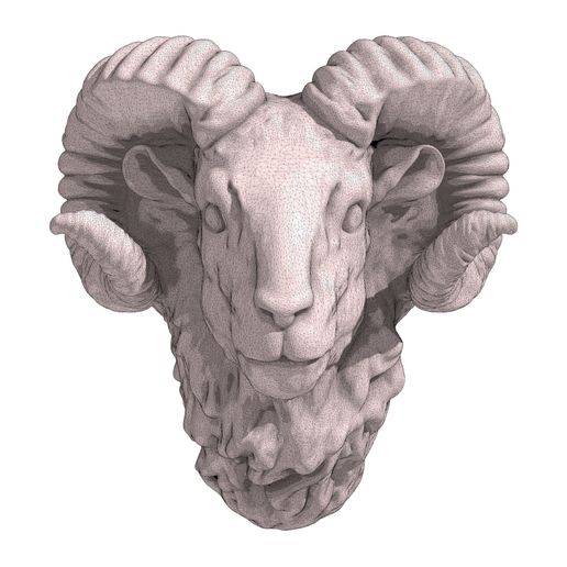 🐏 Ram Head・ STL File for 3D printing・Cults