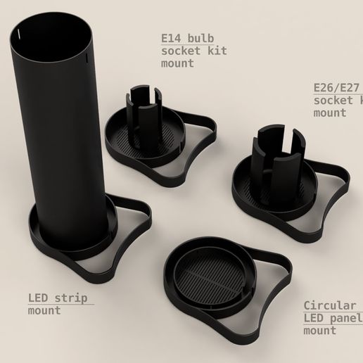 🔦 BidonLED - 4-in-1 Modular LED Ambient Light・ STL File for 3D printing ...