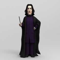 северус-снейп-шарж4.jpg Archivo OBJ Viñeta de Severus Snape・Objeto imprimible en 3D para descargar