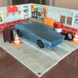 90.png 1/64 Hot Wheels Garage Diorama Set