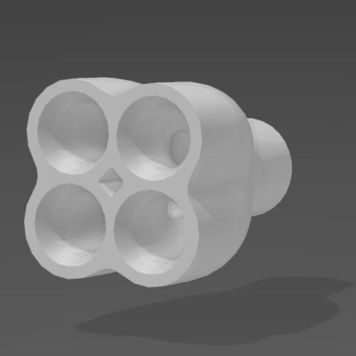 🚬 Quadruple cigarette adapter・ STL File for 3D printing・Cults