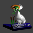 render.png Free STL file Never Give Up・3D printer design to download, rebeltaz