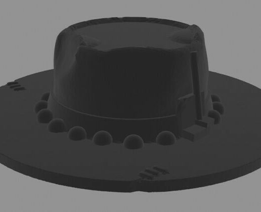 🎩 Tex Hex Vintage Hat・ STL File for ・Cults