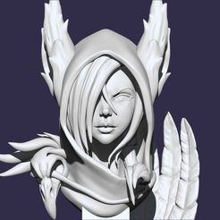 5.jpg 3D-Datei Xayah League of Legends・3D-druckbares Design zum Herunterladen