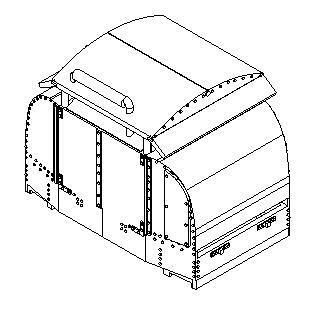 40hp Protected Simplex (60cm gauge) 1/160 scale 3D model