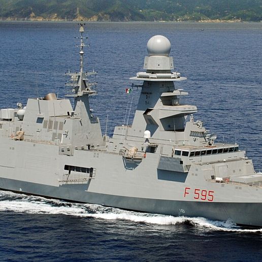 Bergamini fremm class frigate 3D model