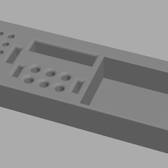 3D.png Free STL file Dremel tool storage block for IKEA Skadis panel.・Design to download and 3D print