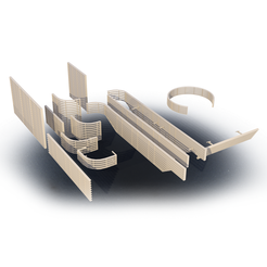 untitled00.png Fichier STL Jeu de grilles anti-cumulatives pour un réservoir・Modèle pour imprimante 3D à télécharger