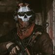 GHOST MASK MW2 SIMON RILEY - CALL OF DUTY - MODERN WARFARE - 3 - WARZONE - COSPLAY