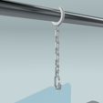Duschvorhanghaken,-Dusche,-Badezimmer,-Haken,-Mode,-Design,-Minimalistisch,-Anpassbar,-Bad,-3.png Adjustable shower curtain hook chain: No more shower curtains that are too short or too long!