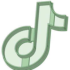 Tik Tok.png Tik Tok logo only cutter cookie / fondant 11 cm