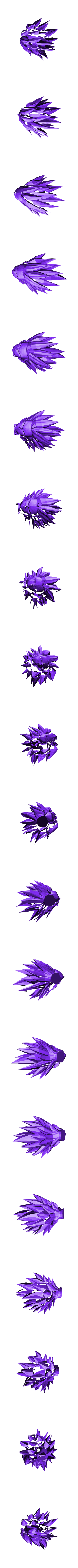 head.stl Balle de dragon - Gohan ssj2