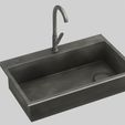 6.jpg Kitchen Sink 3D Model
