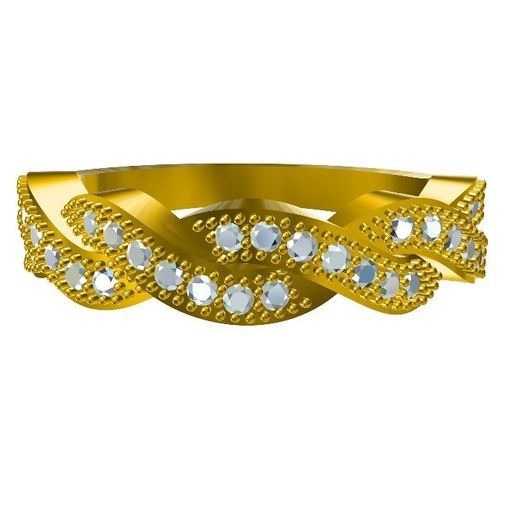 Jewelry 3D CAD Model For Infinity Band