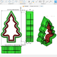 dimensions.png CHRISTMAS TREE Bread/ Sandwich Cutter and Sealer/ Cookie cutter