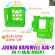 Joshua-Bardwell-QAVS-GH11-Mini-Mount-3.jpg Lumenier QAV-S Joshua Bardwell Gopro Hero 11 Mini Mount 25 Degree