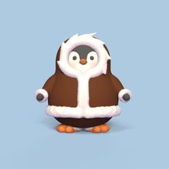 Cod233-Eskimo-Penguin-1.jpeg 3D file Eskimo Penguin・3D printable model to download