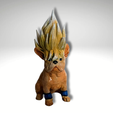 9.png Bulldog Super Saiyan Statue