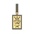 Crown-Evil-bear-memory-Iced-bail-Diamond-pendant-02.jpg Pendentif ours maléfique Crown Diamond avec boule glacée Modèle d'impression 3D