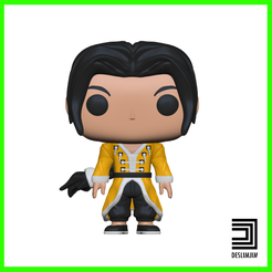 gato-1.png 3D file GATO GAROU KOF THE KING OF FIGHTER FUNKO POP・3D printable design to download