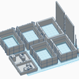 MHB05C-HG-SciFi BLDG Customizable Storage Box layout-9.png -MHB05C- Mecha Hangar Bay 05 SciFi-BLDG customizable Gift Box 3D print model Files
