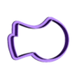 Contorno-2.stl SNOWMAN COOKI CUTTER