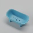 Buth-1-stl-3dprint-model-2.png 3D Model STL file 3dprintable Bathtub Soap Holder