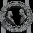 Gemini_04.png Gemini Zodiac Astrology Greek Male Female Character Sculpture 3D print model