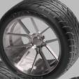 7.png PACK OF 05 20'' WHEELS AND 6 TIRES FOR SCALE AUTOS AND DIORAMAS!