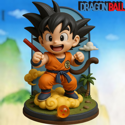 🐉 Chibi Goku Dragon Ball Z・ STL File for 3D printing・Cults