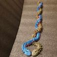 411411655_784570053505215_2565346872517763384_n.jpg Shakaworld3D 34 inch long Horned Flat Head Spine Dragon Viper Serpent Articulated