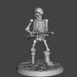 SkellPirate07.JPG 28mm Undead Skeleton Pirate Miniature