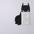 2022_05_28-09_38_28.png STL file Batman silhouette wall art - light switch decoration - 2D・3D print design to download