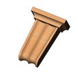 Corbel-Colonial-carved-flutes-10.jpg Carved flutes tapered Colonial decorative corbel and bracket 3D print model