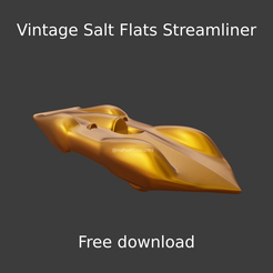 Nuevo proyecto (62).png Fichier STL gratuit Streamliner vintage de Salt Flats・Modèle à télécharger et à imprimer en 3D