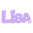 Fond LISA.STL Lisa , Luminous First Name, Lighting Led, Name Sign