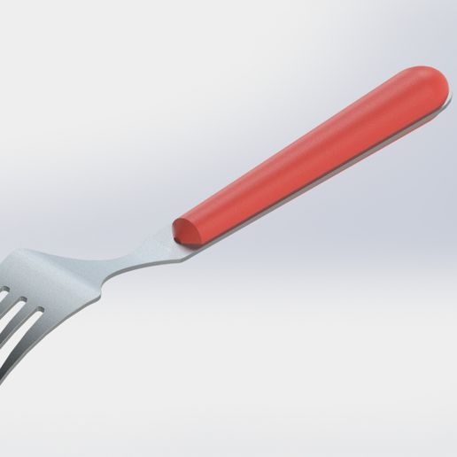 fork 3D model